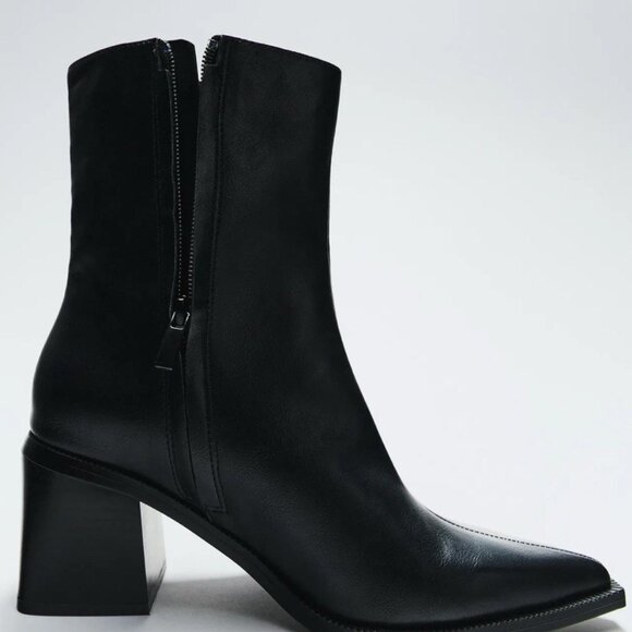 ZARA Wide Heel Ankle Boots - Black - Brand new, never-worn! - Picture 8 of 10